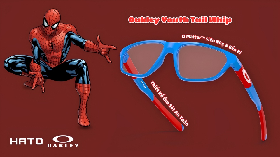 Chi tiết Oakley Youth Tail Whip với thiết kế youth fit 