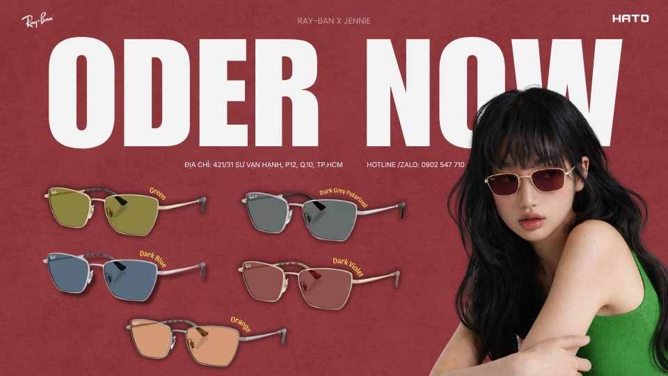 RayBan 0RB3783 Drea Bio-Based phong cách Jennie