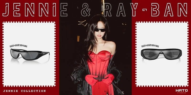 ray-ban jennie rb4431 hato eyewear,  jennie đeo kính rayban gì