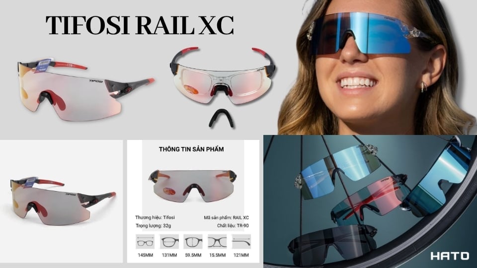 Tifosi Rail XC kính pickleball cho người mới chơi
