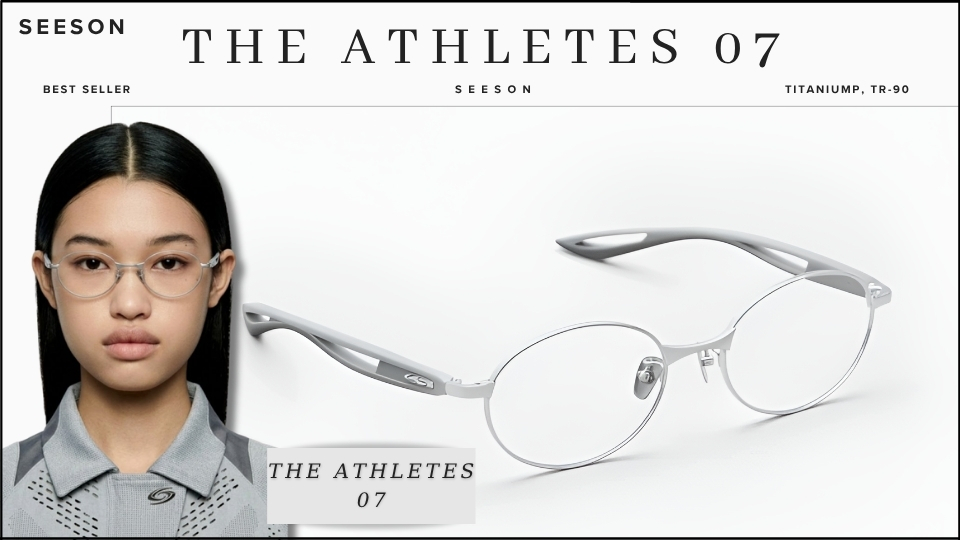 Kính THE ATHLETES 07 SEESON nổi bật với thiết kế hiện đại, cá tính và thời trang.