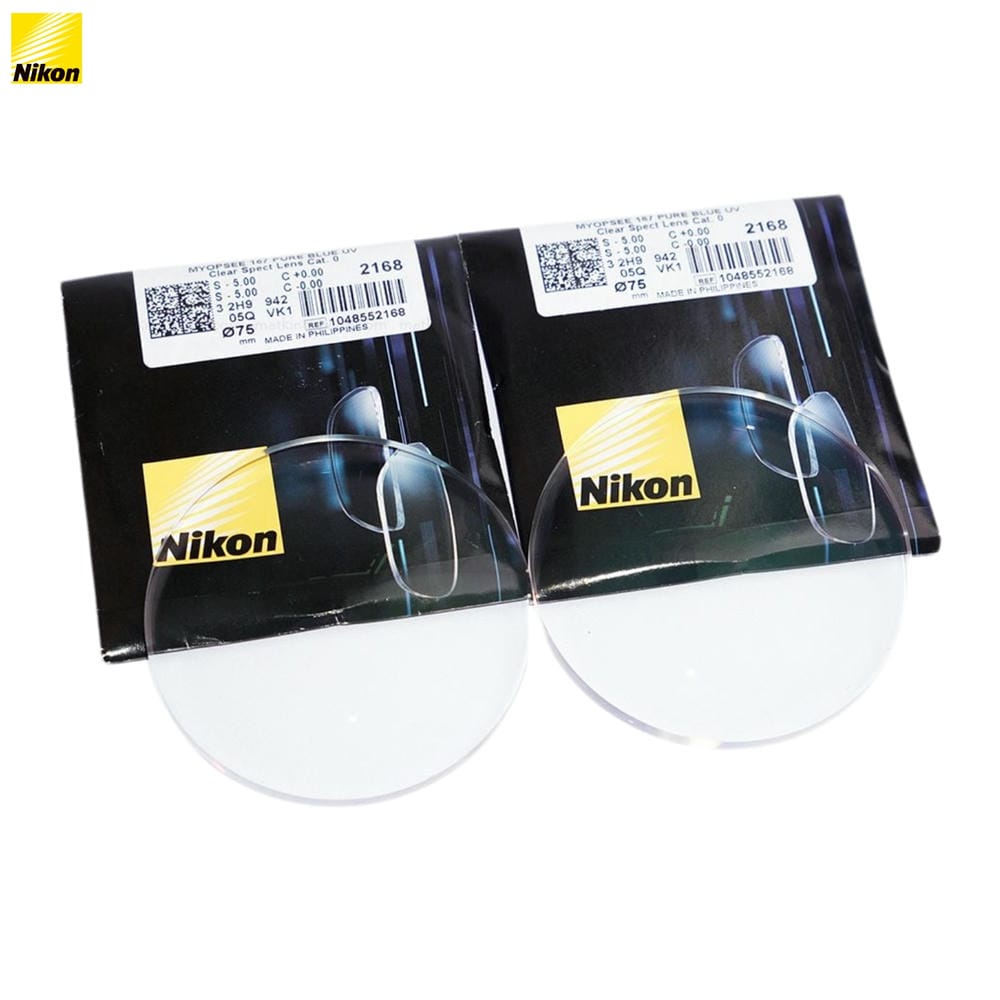 Nikon Myopsee DAS Pure Blue UV Tròng Kính Phi Cầu 2 Mặt Siêu Mỏng