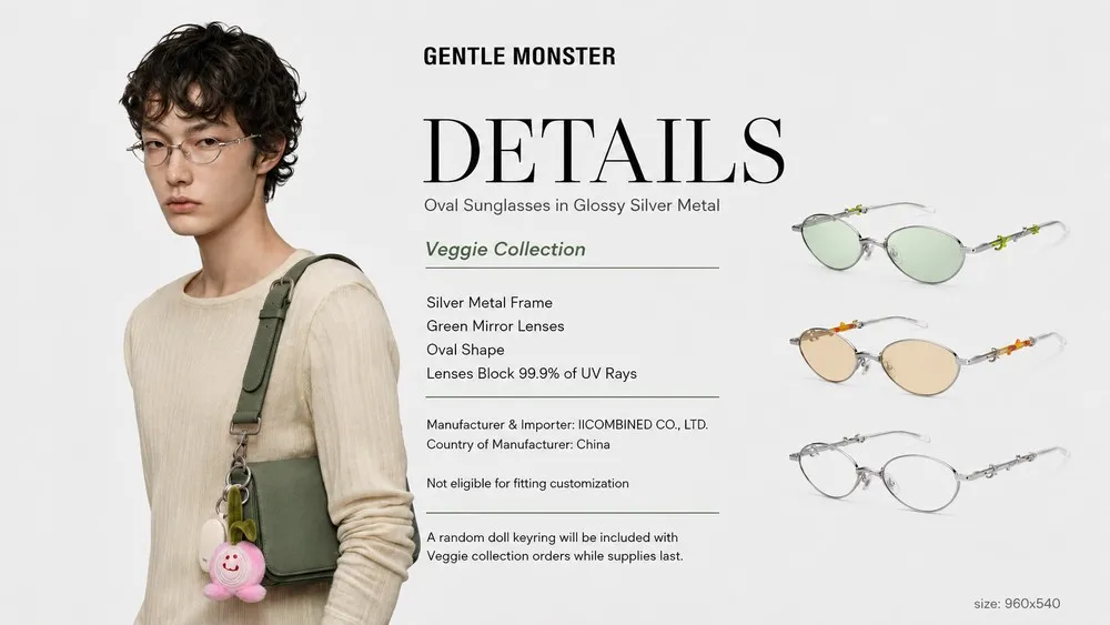 Mẫu kính Aden trong Veggie Collection 2026 Gentle Monster