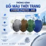 Chemi Photo Aid 1.60 Tròng Kính Đổi Màu Chống Ánh Sáng Xanh Chính Hãng