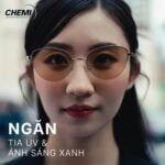 Chemi Photo Aid 1.60 Tròng Kính Đổi Màu Chống Ánh Sáng Xanh Chính Hãng