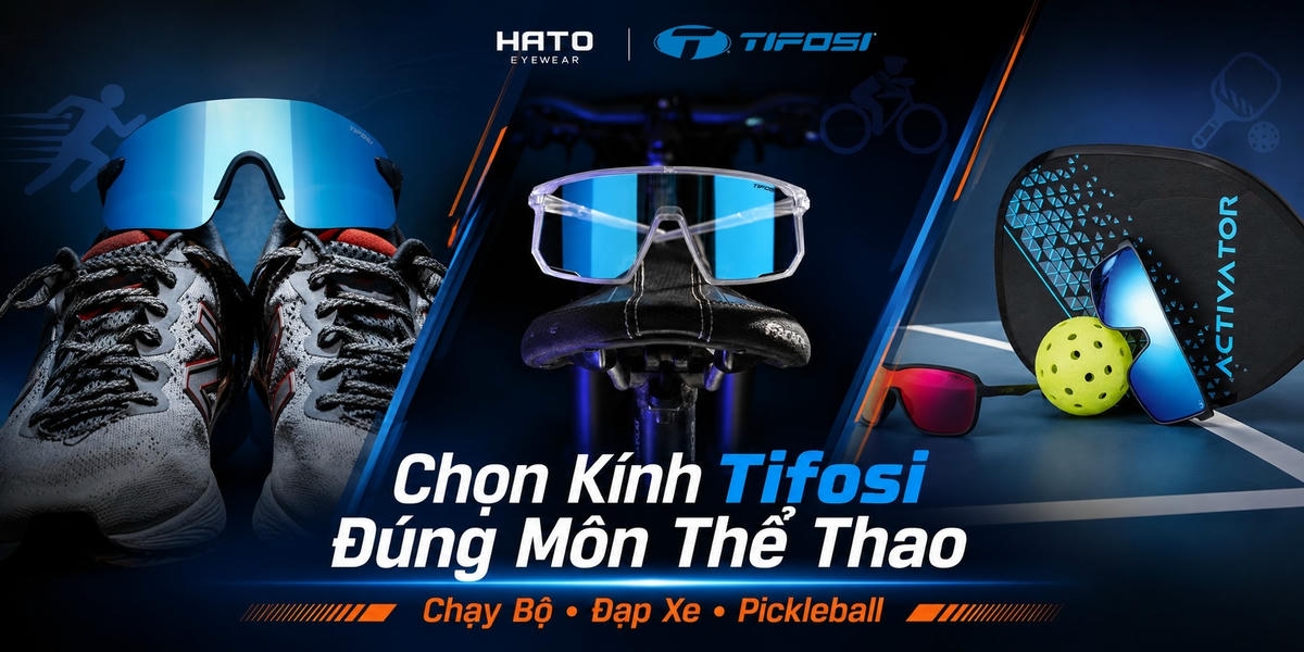 Kính thể thao Tifosi phù hợp cho chạy bộ, đạp xe và pickleball