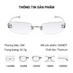 Kính Không Gọng Titan GM Gamot – Bản Đẹp Nhất Thị Trường