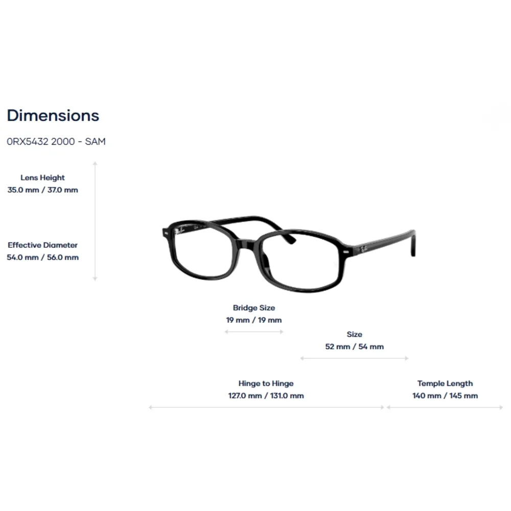 Gọng Kính RayBan 0RX5432 - Chính Hãng Luxottica
