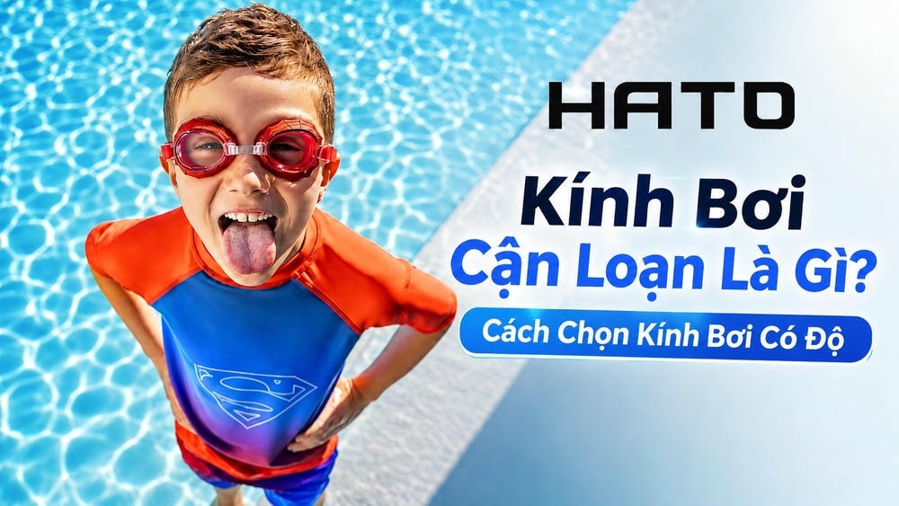 Kính bơi cận loạn giúp người cận thị nhìn rõ khi bơi