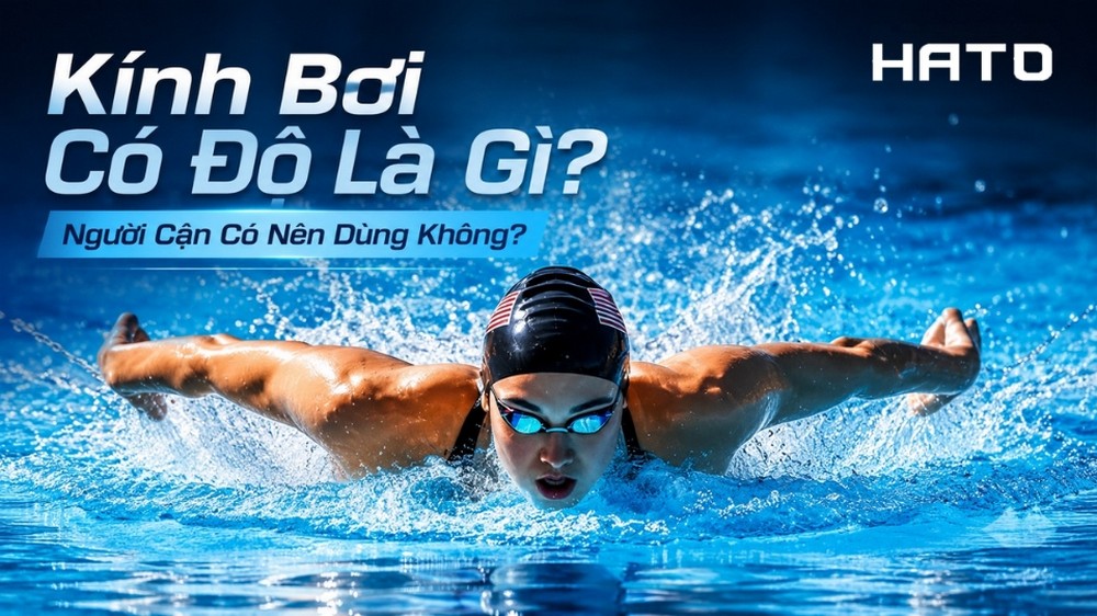 Kính bơi có độ cho người cận thị khi bơi