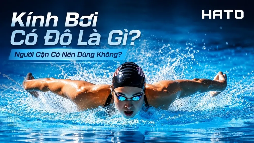 Kính bơi có độ cho người cận thị khi bơi