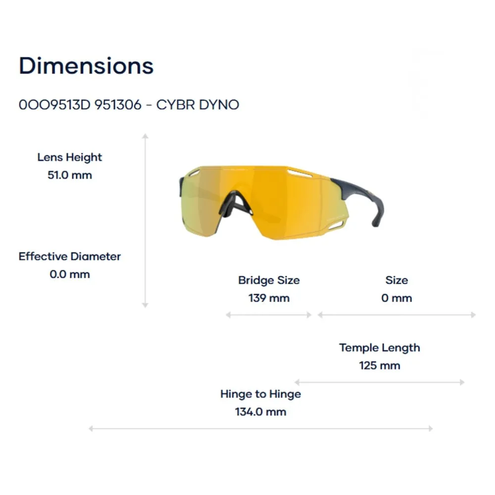 Oakley Cybr Dyno 0OO9513D Kính Mát Thể Thao - Tem Chính Hãng Luxottica