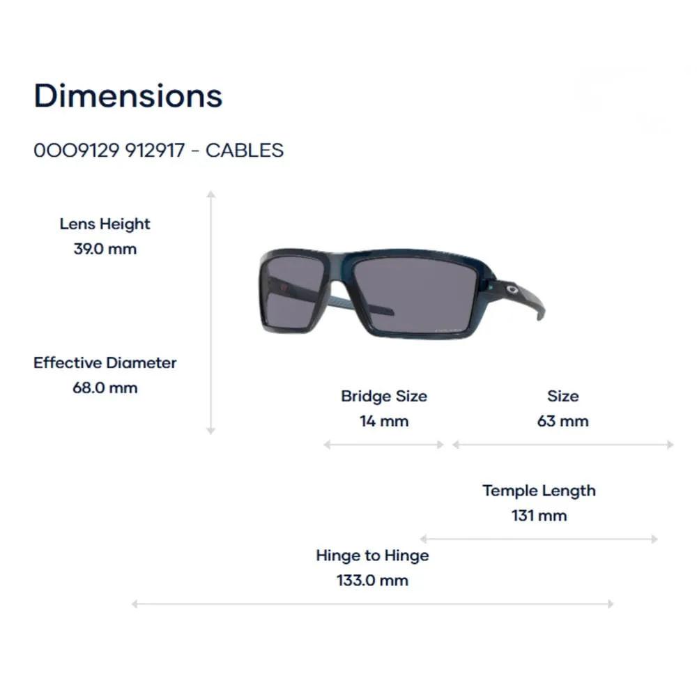 Oakley Cables 0OO9129 Kính Mát - Tem Chính hãng Luxottica