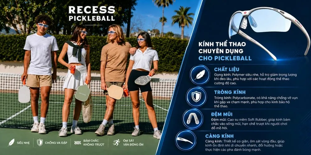 Kính Gearbox Pickleball Có Gì Đặc Biệt? Bảo Vệ Mắt Khi Thi Đấu