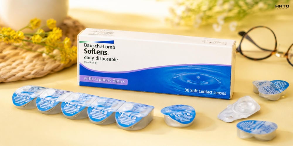 Kính áp tròng Bausch & Lomb Soflen Daily Disposable – Lens 1 Ngày Chính Hãng 