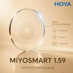 HOYA MiYOSMART 1.59 Full Control Coating Tròng Kính Kiểm Soát Cận Thị Trẻ Em – Chính Hãng
