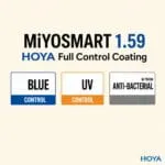 HOYA MiYOSMART 1.59 Full Control Coating Tròng Kính Kiểm Soát Cận Thị Trẻ Em – Chính Hãng