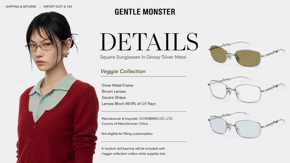 Mẫu kính Mori Gentle Monster Veggie Collection 2026