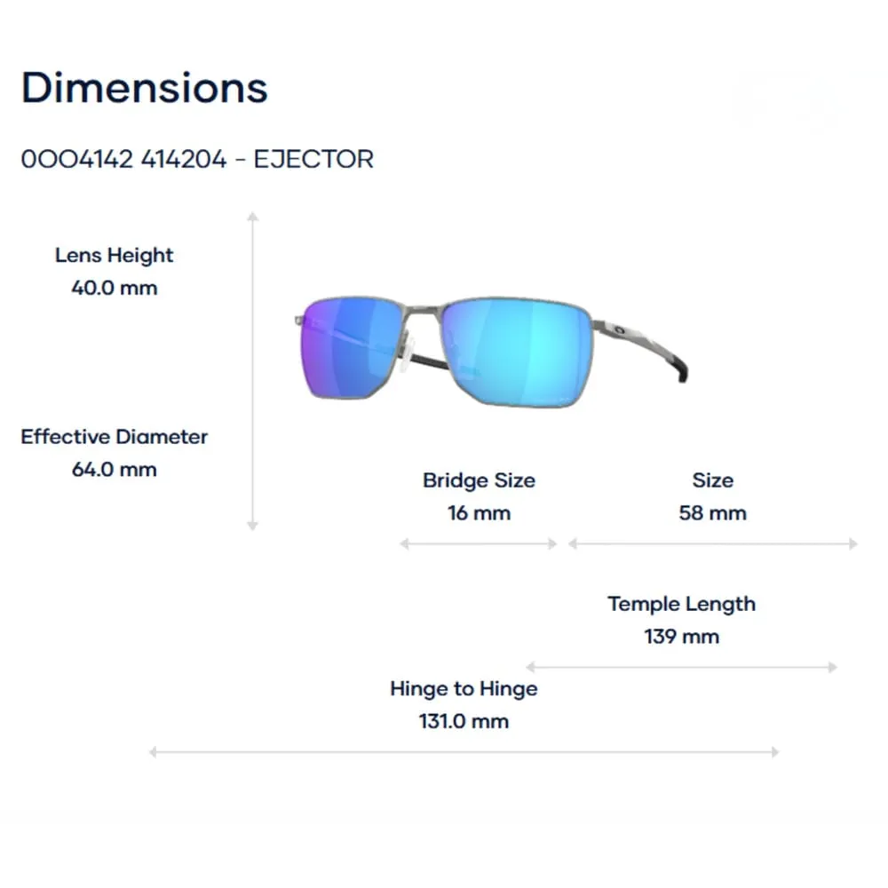 Oakely Ejector 0OO4142 Kính Mát - Tem Chính Hãng Luxottica