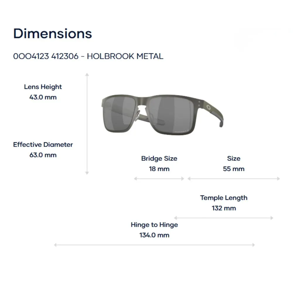 Oakely Holbrook Metal 0OO4123 Kính Mát - Tem Chính Hãng Luxottica