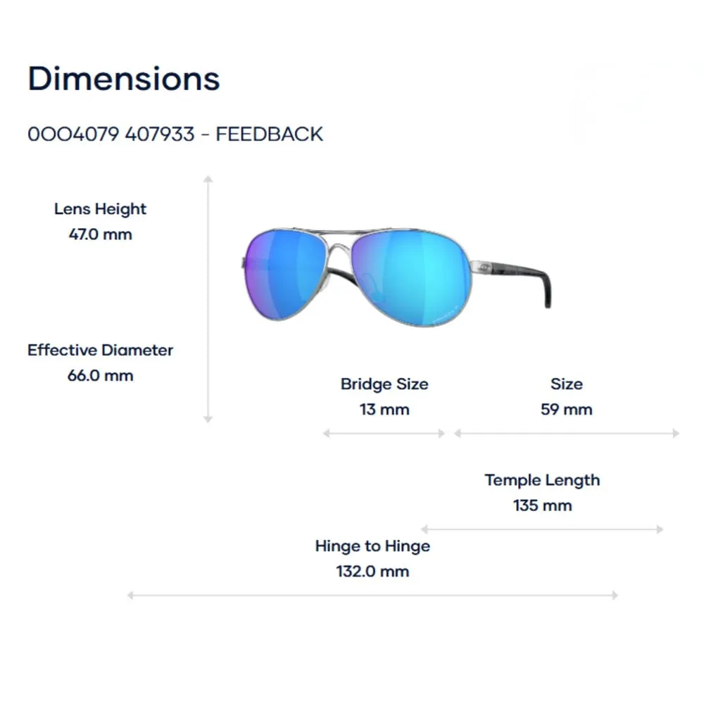 Oakley Feedback 0OO4079 Kính Mát - Tem Chính Hãng Luxottica
