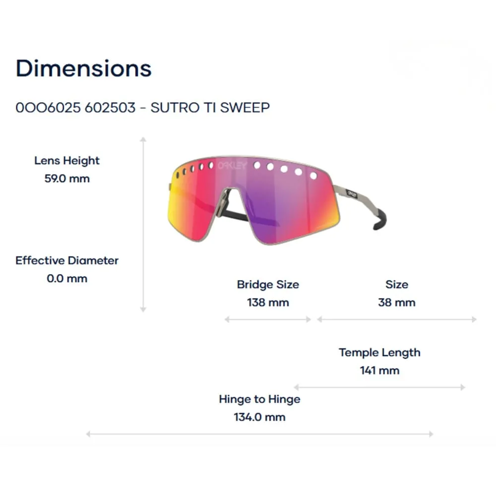 Oakley Sutro Ti Sweep 0OO6025 Kính Mát Thể Thao - Tem Chính Hãng Luxottica
