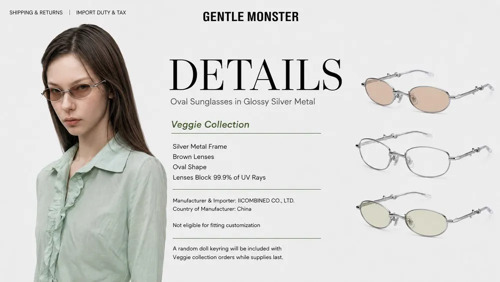 Mẫu kính Radi Gentle Monster Veggie Collection 2026