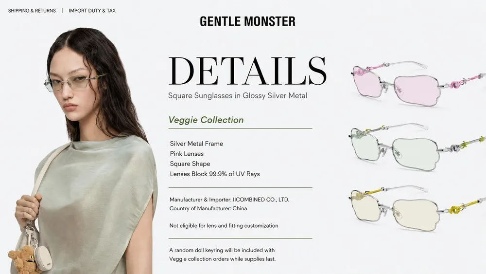 Mẫu kính Tofi Gentle Monster Veggie Collection 2026