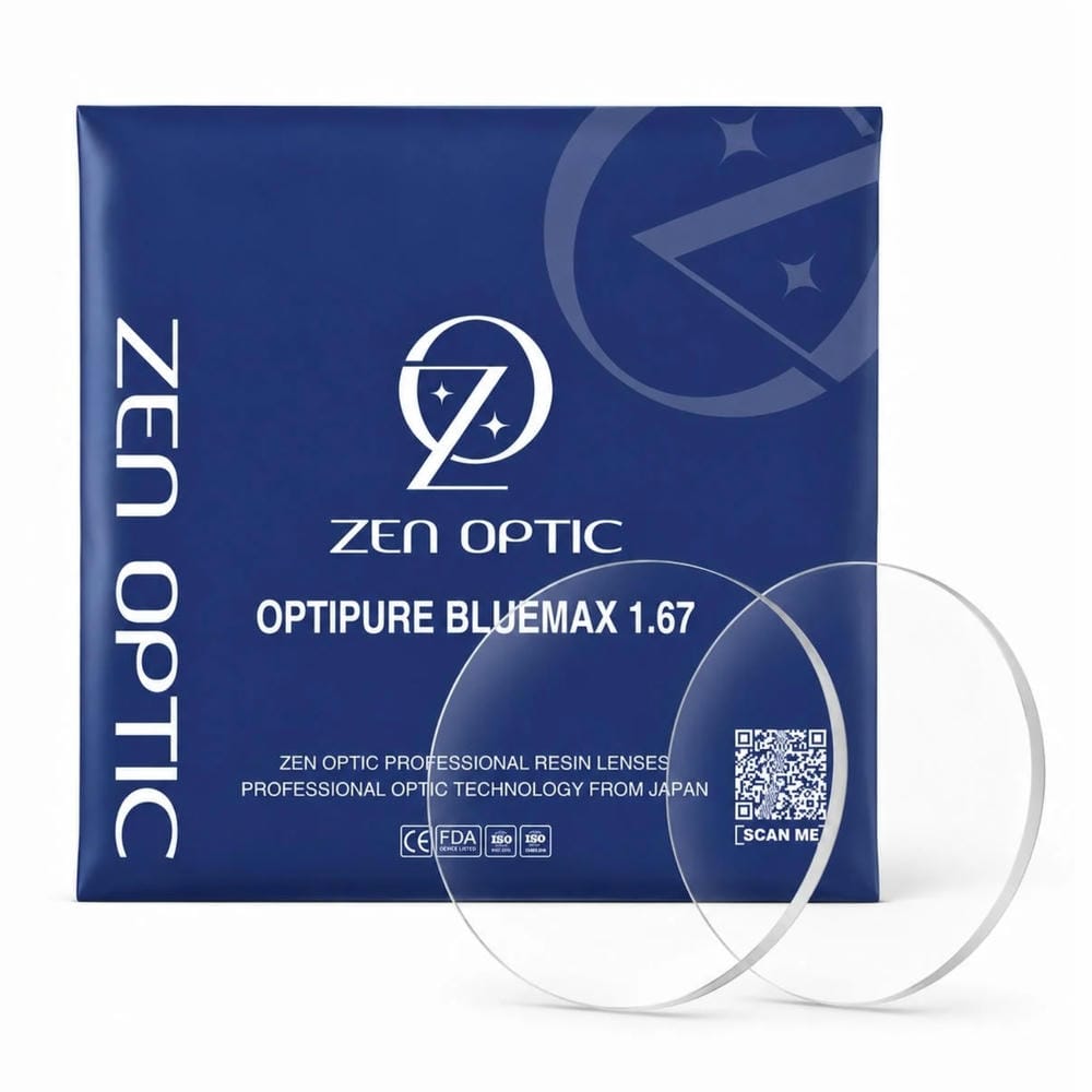 Zen Optic Bluemax 1.67 Tròng Kính Chống Ánh Sáng Xanh