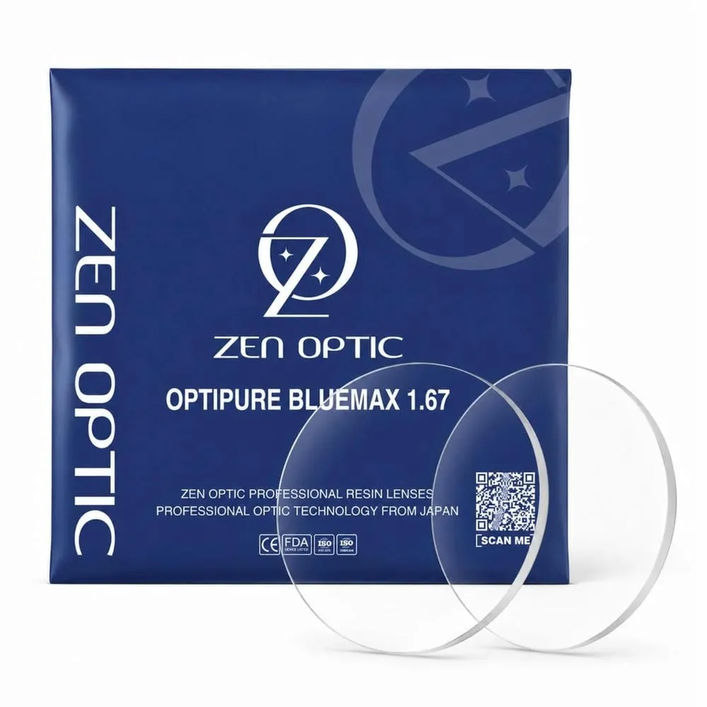 Zen Optic Bluemax 1.67 Tròng Kính Chống Ánh Sáng Xanh