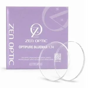 Tròng Kính Chống Ánh Sáng Xanh Zen Optic Bluemax 1.74 - Chính Hãng