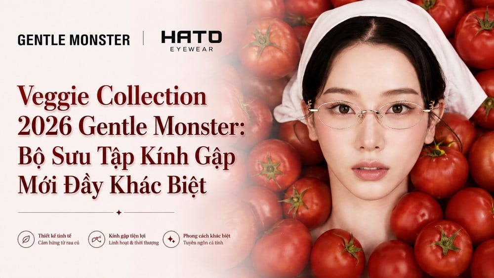 Veggie Collection 2026 Gentle Monster bộ sưu tập kính gập mới