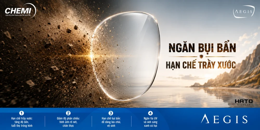 Đánh Giá Chemi AEGIS 1.60: Tròng Kính Chemi Hạn Chế Trầy Xước, Chống UV
