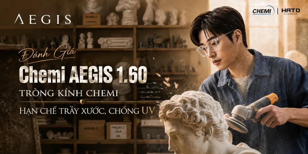 Đánh Giá Chemi AEGIS 1.60: Tròng Kính Chemi Hạn Chế Trầy Xước, Chống UV