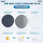 Chemi Photo Gray 1.60 ASP Tròng Kính Đổi Màu Chính Hãng