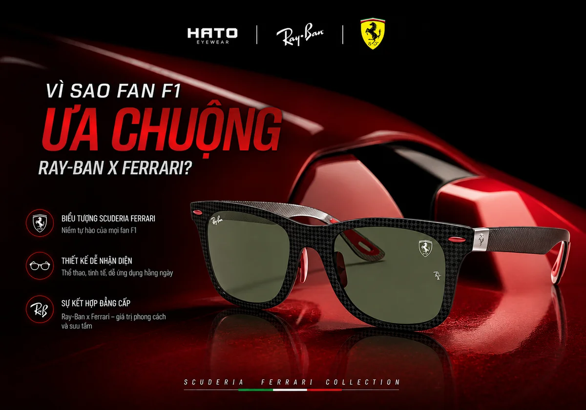 Kính Ray-Ban Scuderia Ferrari Được Fan F1 Ưa Chuộng