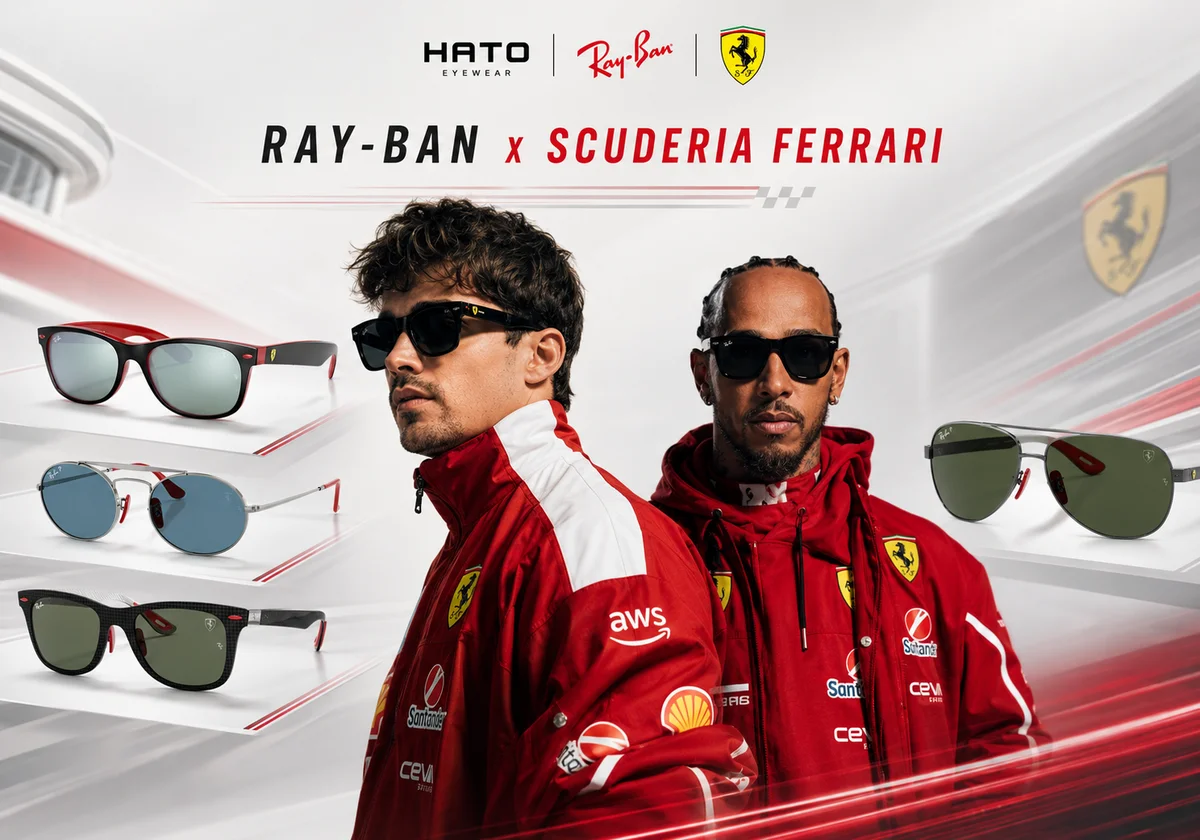 Ray-Ban x Scuderia Ferrari – Bộ Sưu Tập Kính Mắt F1 Tại HATO Eyewear