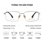 ExFash EF34270JP Gọng Kính Titanium - Tem Chính Hãng 101