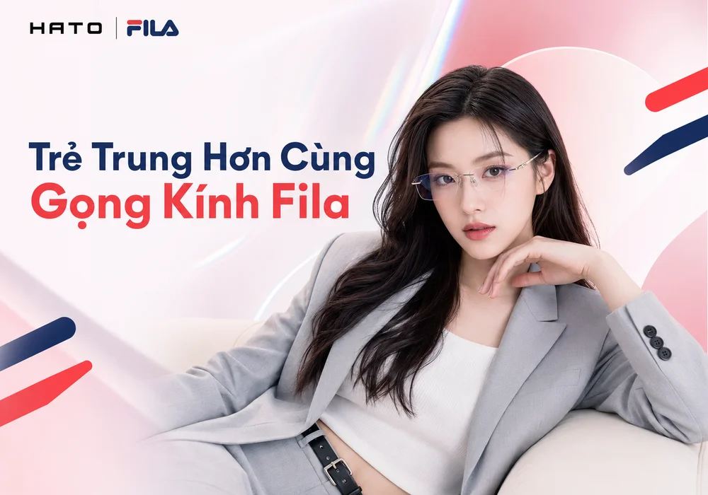Khám phá gọng kính Fila trẻ trung, hiện đại tại Hato Eyewear. Thiết kế thanh lịch, dễ phối đồ, phù hợp phong cách đi học, đi làm và hằng ngày.