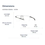 Oakley Voon 0OX3026 Gọng Kính Nửa Khung – Tem Chính Hãng Luxottica