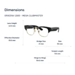 Ray-Ban Mega Clubmaster 0RX0316V Gọng Kính - Tem Chính Hãng Luxottica