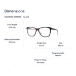 Oakley Alias 0OX8155 Gọng Kính Mắt Mèo – Tem Chính Hãng Luxottica