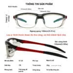 Kính Bảo Hộ Vangood 8182 – Lắp Được Tròng Theo Độ Tùy Chỉnh