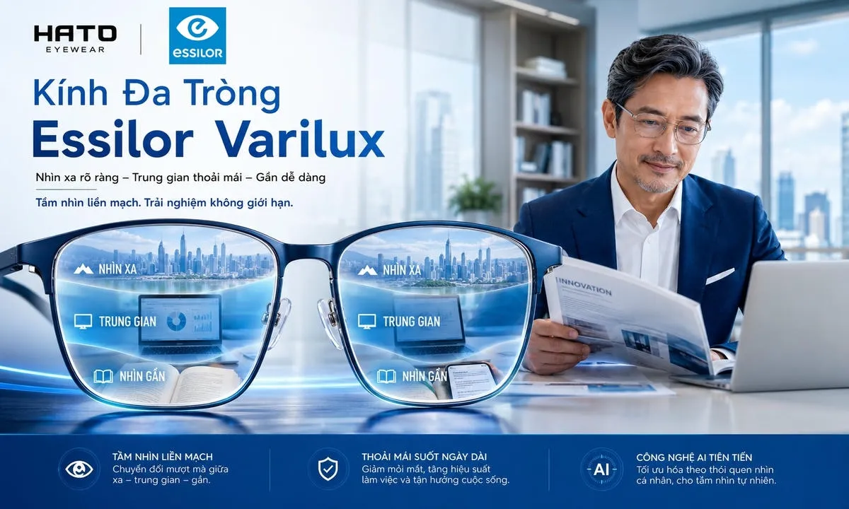 Kính Đa Tròng Essilor Varilux – Giải Pháp Xóa Bỏ Bất Tiện Lão Thị