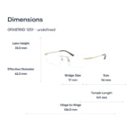 Ray-Ban 0RX8781D Kính Không Gọng Titanium Chính Hãng Luxottica