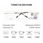 ExFash EF84281T Kính Không Gọng - Tem Chính Hãng 101