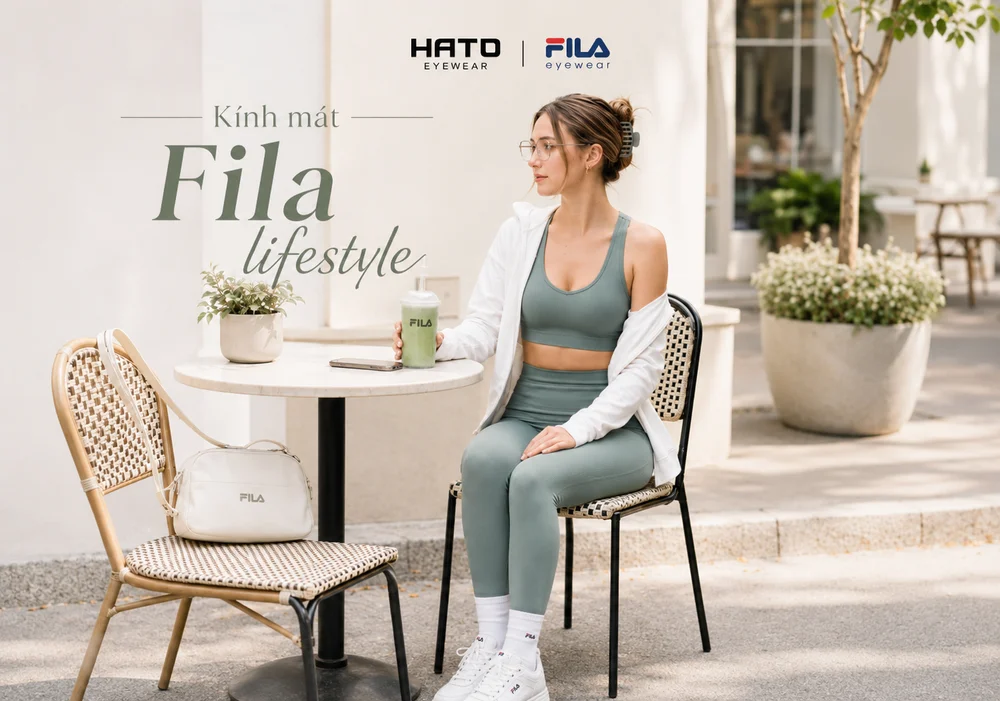 Ảnh blog kính mát Fila lifestyle tại Hato Eyewear, thể hiện phong cách thể thao hiện đại, trẻ trung, thời trang và phù hợp sử dụng hằng ngày.