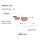 Ray-Ban Anh 0RB3731 Kính Mát Không Gọng – Tem Chính Hãng Luxottica