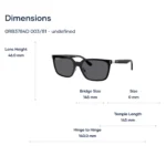 Ray-Ban 0RB3784D Kính Mát Mắt Mèo – Tem Chính Hãng Luxottica