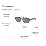 Ray-Ban 0RB4315 Kính Mát Oval – Tem Chính Hãng Luxottica